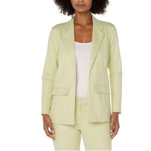 Liverpool Sorbet Soirée Boyfriend Blazer in Lemon Grass - 3X. New with Tags.
